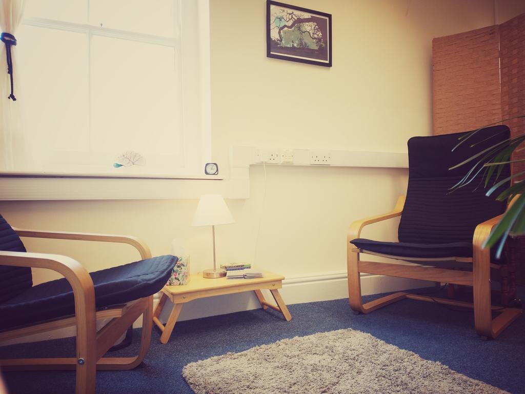 My therapy room in Tiverton, Mid Devon, near Exeter